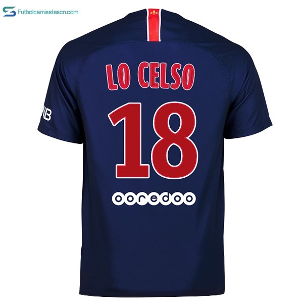 Camiseta Paris Saint Germain 1ª Lo Celso 2018/19 Azul